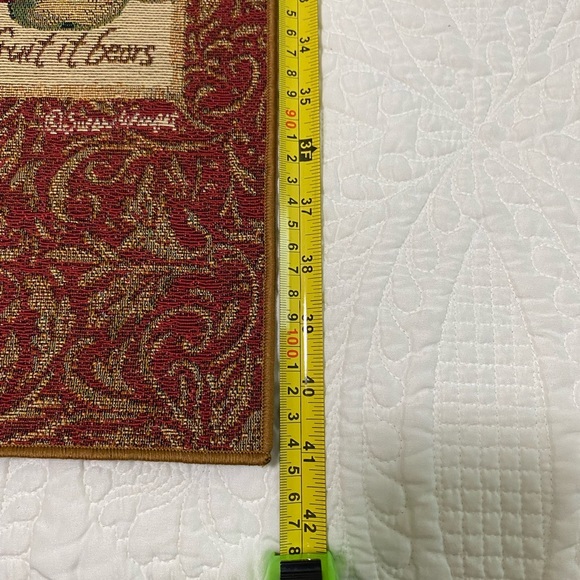 Elegant Burgundy and Gold Wall Hanging - Picture 12 of 14